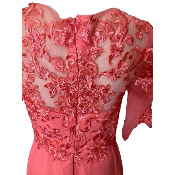 NWT  Chiffon Elbow Sleeve Length Wedding Dress   Size: 6 - Picture 5 of 16